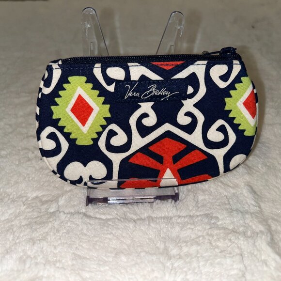 Vera Bradley Navy and Red Patterned Coin Purse - Picture 3 of 3